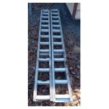 Set of 2 handmade aluminum ramps 96 x 8.5
