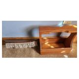 Small shelf and handmade box tote