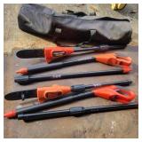 2 Black and Decker Cordless Pole Saw with bag