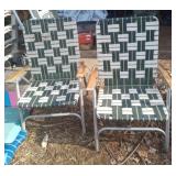 Set of 2 portable lawn chairs