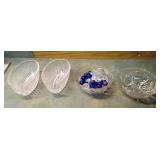 Lot of glass decor including candle holders and