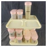 Lazy Susan Tupperware Spice Containers