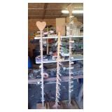 3 handmade pedestal display stands 65", 69" and