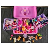 Barbie caboodle case and contents