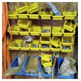 Contents of trays including bolts, washes and