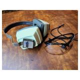 Gun muffler ear protection and eye protection