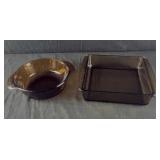 Brown Glass Casserole Dishes