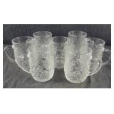 Set of 7 Glass Mugs