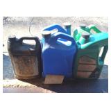 Misc oil. Partial jugs and opened