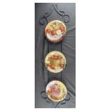 Apple Plates and Plate Holder