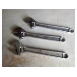 Lot of Crescent 12" adjustable wrenches