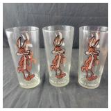3 Wile E Coyote embossed character Glasses- P
