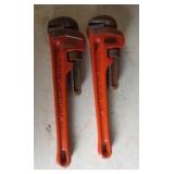 Lot of 2-18" Rigid pipe wrenches