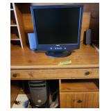 DELL TOWER AND 19" MONITOR AND SPEAKERS and