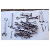 Assortment of open end wrenches