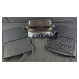GE 4-in-1 Panini, Griddle, and Grill with grease