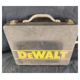 Empty metal dewalt case
