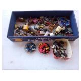 Box lot including light bulbs, wire nuts and