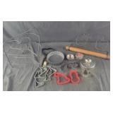 Paper towel holder, pie plate holder, cookie