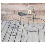 Bicycle metal planter