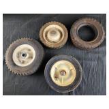 Assorted rims and tires 7" and 8"