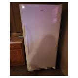 Frigidaire upright freezer (contents not