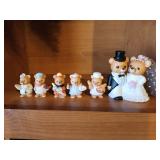 Home interior small 2" bears and homeco wedding