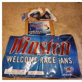WELCOME NASCAR FANS BANBER AND PENNANTS and