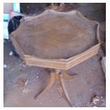 Wood side table 27 x 23.5