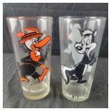 Becky Buzzard and Pepe Le Pew Embossed Character