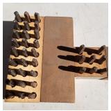 Machine cut steel numbers and letters