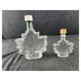 Maple leaf syrup jars