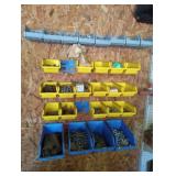 Trays and contents, nuts, bolts, screws, etc
