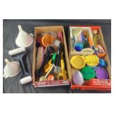 Funnels, can covers, Measuring spoons and more