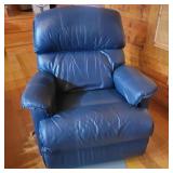 La-Z-Boy Blue Leather Rocking recliner
