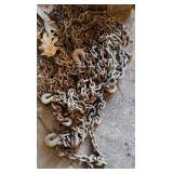 Lot of chains with hooks