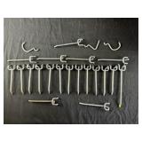 Heavy duty pegboard hooks