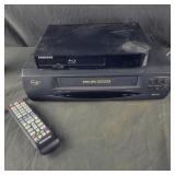 Samsung BluRay player with remote, Phillips