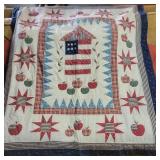 Handmade Patchwork Lap Quilt 56"x48"