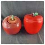 2 Apple Cookie Jars