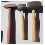 Anvil and rubber mallets