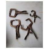C CLAMP VISE GRIPS LOT OF 4