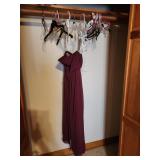 Size 8 purple strapless dress back zip  from