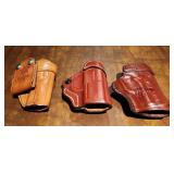 Three Belt clip gun holders