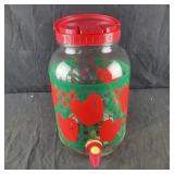 Apple Beverage Dispenser Jar