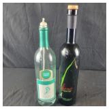 Wine bottle converted into Oil Lamp/candle