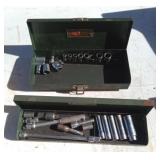 2 metal boxes and misc sockets