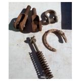 Horse shoe, eye hook and more ....