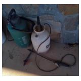 2-2 gal sprayers with liquid