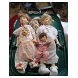 Vintage hard plastic baby dolls